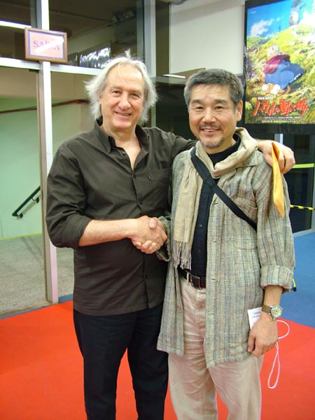 Os diretores Walbercy Camargo e Megumu Ishiguro no Festival do Japão 2005