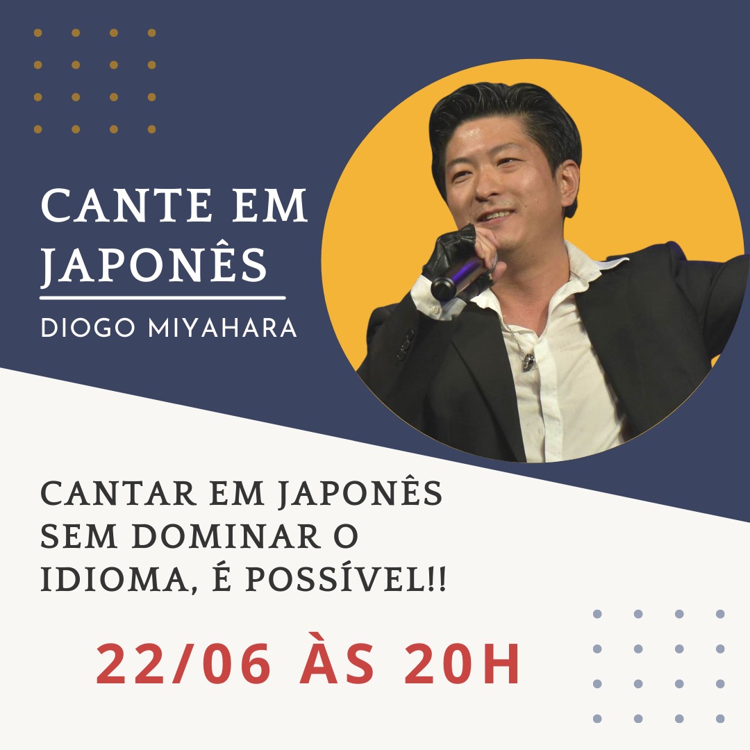 Aprenda a Cantar com o Diogo Miyahara! Live no dia 22/6 – 20h!